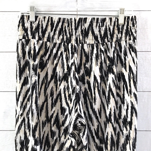 Cache Black White Metallic Wide Leg Pants - Picture 5 of 8